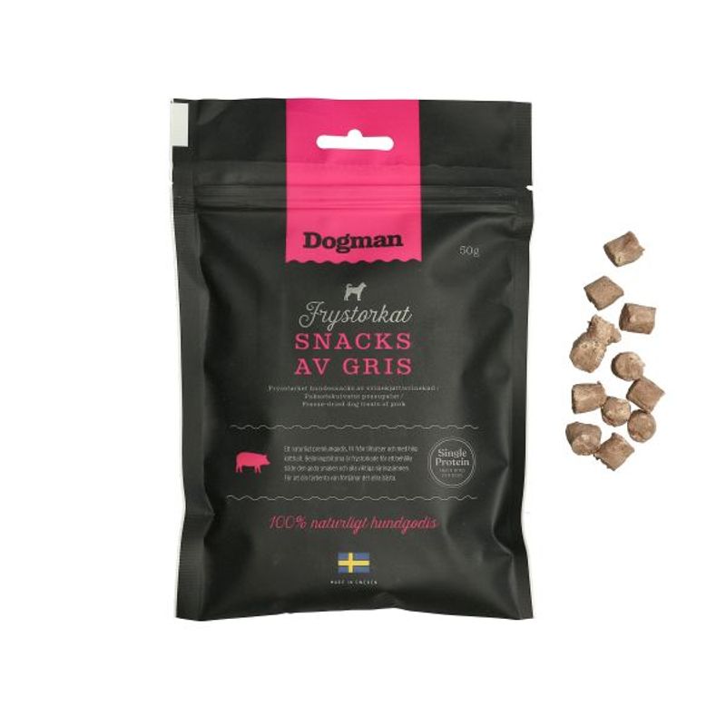 Frysetørket snacks av Gris