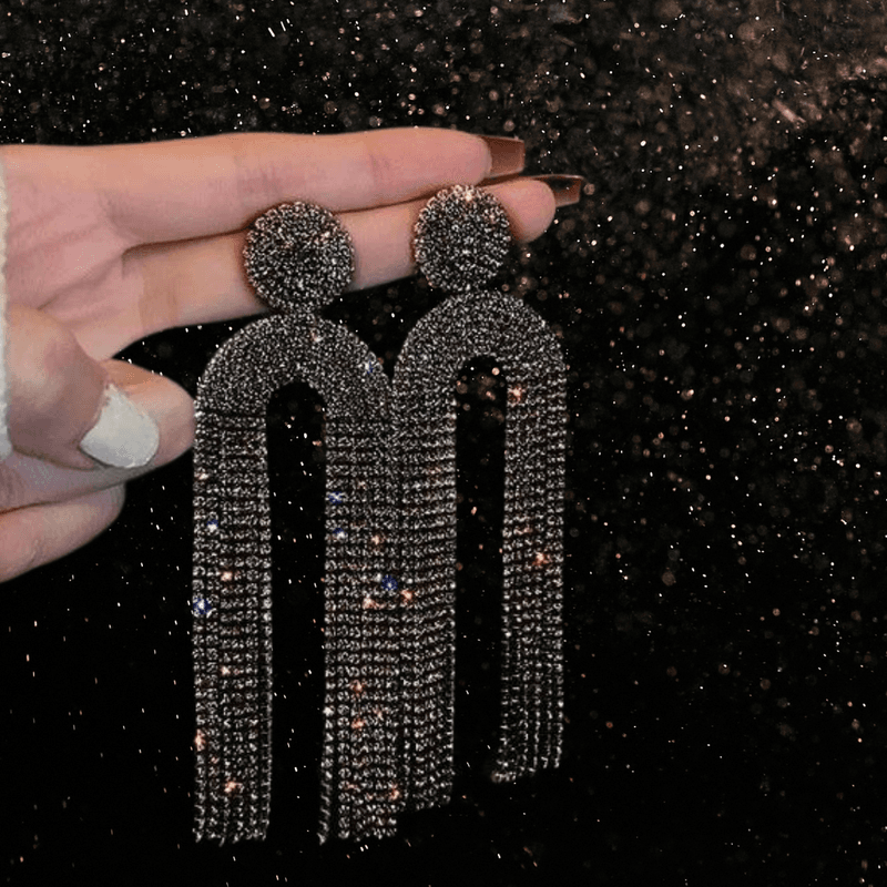 Shine bright like a diamond – øredobber sort