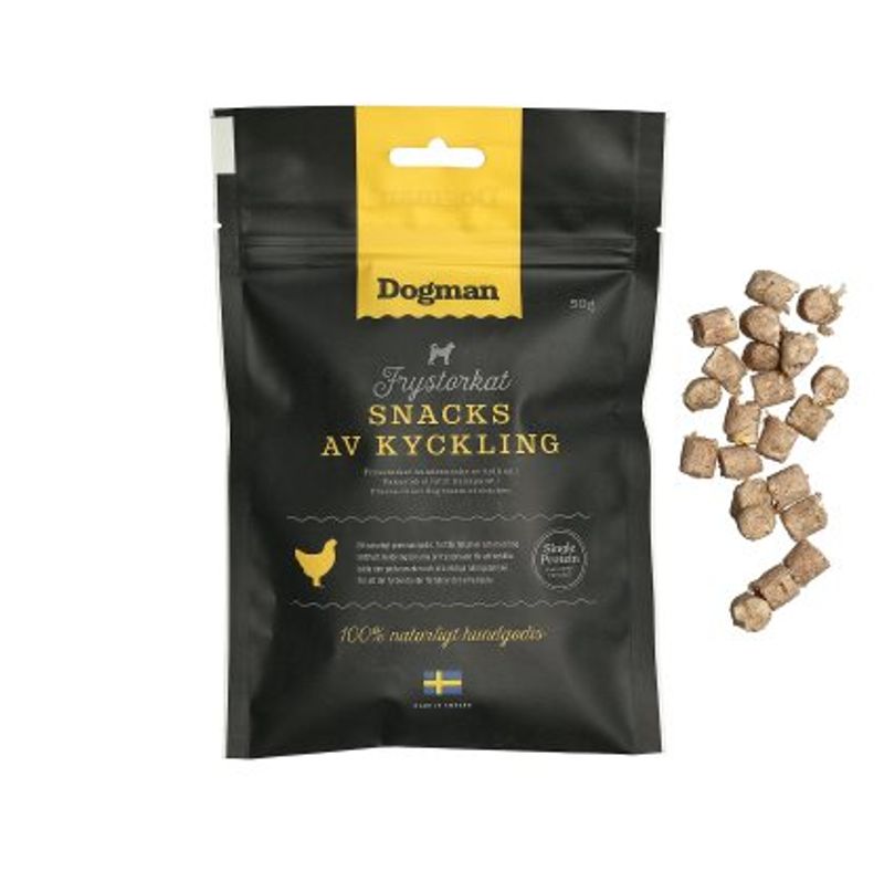 Frysetørket snacks av Kylling