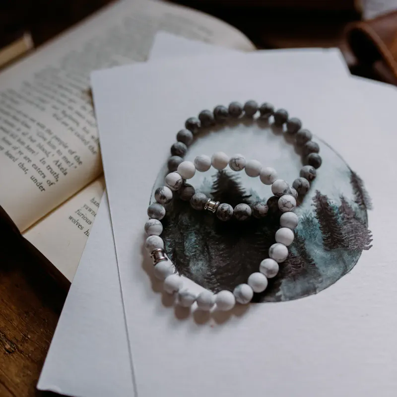 Stones Bracelet Basic armbånd - Bianco