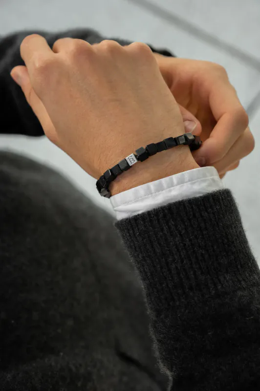 Stones Bracelet Memphis armbånd - Matt Black