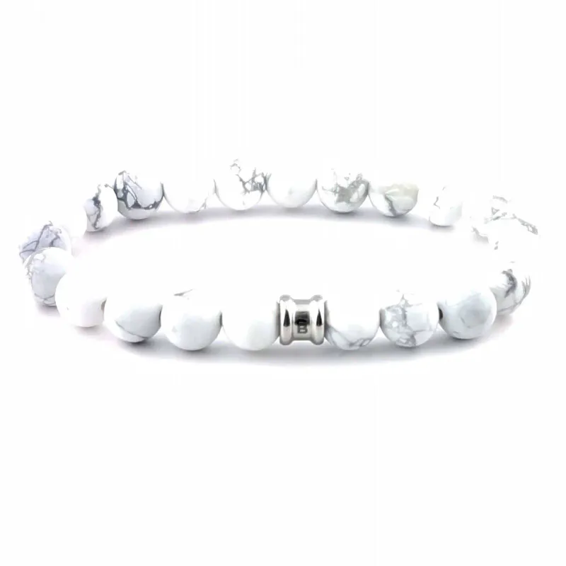 Stones Bracelet Basic armbånd - Bianco